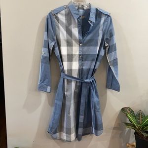 Burberry dress blue plaid